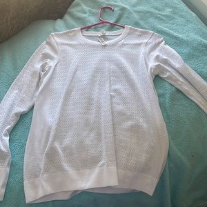White long sleeve lululemon size 6
